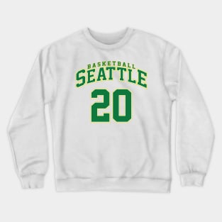 Seattle Basketball - Player Number 20 Crewneck Sweatshirt